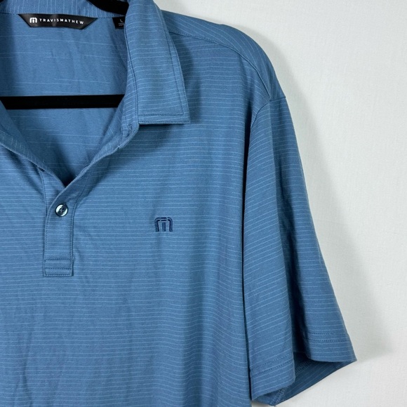 Travis Mathew Blue Polo Shirt Men’s Size L - Picture 5 of 6